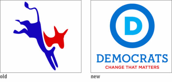 Revisions of Democrat Logo now remove the Donkey from the picture due its configuring meaning.