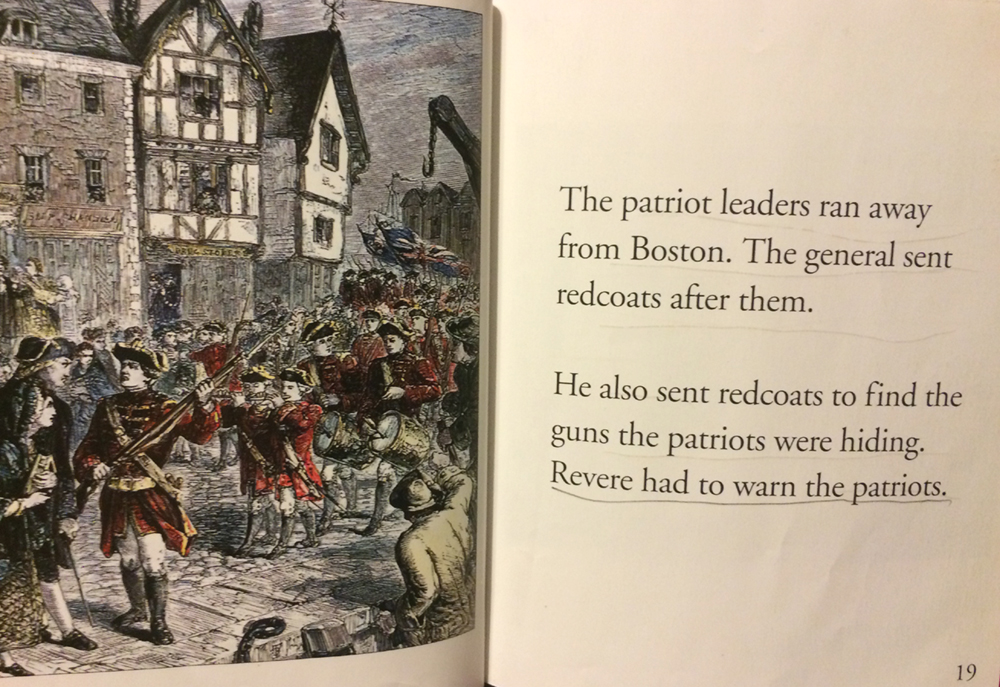 Rare children's book that actually, briefly and correctly tells the story of the American Revolution against British Tyranny. (Please advise for credit. Lost image for title credits). 