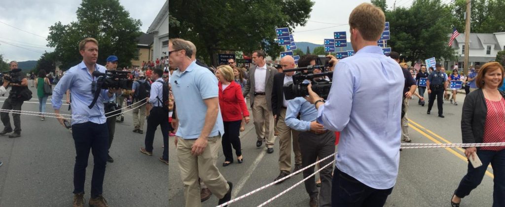 Hillary Clinton Campaign Used Ropes to Corral the Media Like Cattle (July 4, 2016). Source: therightscoop.com