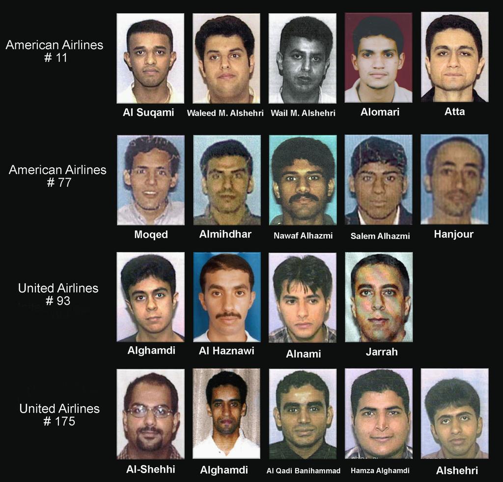The September 11, 2001 airline terrorist hijackers.